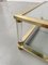Acrylic Coffee Table in Brass and Glass, 1970s 11