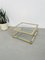Acrylic Coffee Table in Brass and Glass, 1970s 4