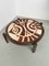 Tavolino da caffè in ceramica in quercia e ceramica, anni '50, Immagine 12