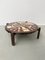 Tavolino da caffè in ceramica in quercia e ceramica, anni '50, Immagine 33