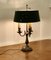 Lampe de Bureau Triple Bouillotte Plaquée Argent, France, 1890s 8