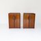 Italian Mid-Century Modern Wood Buffets Cabinets, 1950s, Set of 2 1