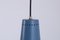 Lámpara de pared ajustable modelo 25 en azul petróleo de W. Hagoort para Hagoort, años 50, Imagen 10