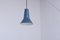 Lámpara de pared ajustable modelo 25 en azul petróleo de W. Hagoort para Hagoort, años 50, Imagen 20