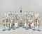 Vintage Wine Champagne Glasses, Vases and Decanter from Nagel, Germany, 1980s, Set of 18 2