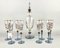 Vintage Wine Champagne Glasses, Vases and Decanter from Nagel, Germany, 1980s, Set of 18 7