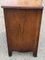 Small Burr Walnut Chest of Drawers with Serpentine Front & Brass Handles 9