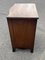 Small Burr Walnut Chest of Drawers with Serpentine Front & Brass Handles 10