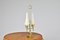 Lámpara de mesa italiana doble de latón con asa, años 40, Imagen 10