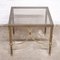Vintage French Coffee Table in Brass and Glass, 1960s 3