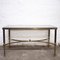 Vintage French Rectangular Coffee Table in Brass and Glass, 1960s 4