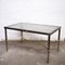 Vintage French Rectangular Coffee Table in Brass and Glass, 1960s 9