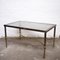 Vintage French Rectangular Coffee Table in Brass and Glass, 1960s, Image 9