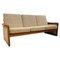 Mid-Century Teck and Beige Wool Cushions Sofa from Dyrlund, 1960s, Image 1