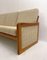 Mid-Century Teck and Beige Wool Cushions Sofa from Dyrlund, 1960s, Image 6
