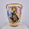 Emaillierte Terrakotta-Vase mit Blumenmotiven 4