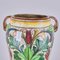 Enamelled Terracotta Vase with Floral Motifs 2