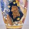 Emaillierte Terrakotta-Vase mit Blumenmotiven 5