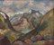 Artista svedese, Paesaggio norvegese, Metà del XX secolo, Dipinto ad olio, Incorniciato, Immagine 1