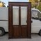Two-Leaf Door with Solid Fir Wood Frame & Frosted Striped Glass, Italy 1