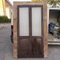 Two-Leaf Door with Solid Fir Wood Frame & Frosted Striped Glass, Italy 5