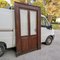 Two-Leaf Door with Solid Fir Wood Frame & Frosted Striped Glass, Italy 3