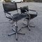 Swivel Chairs in Leather and Steel, 1980s, Set of 2, Image 5