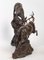 Escultura de lucha de ciervo en bronce, Imagen 6