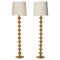 Scandinavian Modern Brass Floor Lamp from Elit AB, 1960s, Image 1