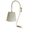 Lámpara de pared italiana ajustable de latón, años 60, Imagen 1
