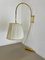 Lámpara de pared italiana ajustable de latón, años 60, Imagen 2