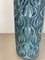 Vintage Turquoise Vase in Fat Lava from Scheurich, 1970s 12