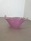 Large Italian Shell Bowl in Pink Opaline Murano Glass, 1970s 2