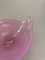 Cuenco italiano grande de cristal de Murano opalino rosa, años 70, Imagen 13