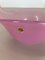 Large Italian Shell Bowl in Pink Opaline Murano Glass, 1970s 11