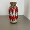 Grand Vase Fat Lava en Poterie Lora Zig Zag par Scheurich, 1970s 2