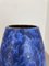 Große Fat Lava Blaue Bodenvase aus Keramik von Scheurich, 1970er 14