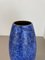 Große Fat Lava Blaue Bodenvase aus Keramik von Scheurich, 1970er 5