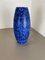 Large Pottery Fat Lava Blue Floor Vase from Scheurich, 1970s 3