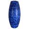 Large Pottery Fat Lava Blue Floor Vase from Scheurich, 1970s 1