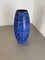 Large Pottery Fat Lava Blue Floor Vase from Scheurich, 1970s 4