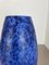 Große Fat Lava Blaue Bodenvase aus Keramik von Scheurich, 1970er 11