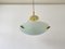Green Round Curved Green Glass Ceiling Lamp by Honsel, Germany, 1990s 2