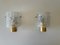 Ice Glass and Brass Sconces from Limburg, Germany, 1960s, Set of 2, Image 6