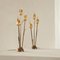 Tischlampen aus Muranoglas & Messing mit Blumenmuster, 1980er, 2er Set 12