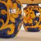 Lámparas de mesa francesas de cerámica pintadas a mano con decoración floral, años 80. Juego de 2, Imagen 7