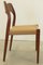 Vintage Model 71 Dining Room Chair by Niels O Möller, 1920s 3
