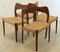 Mid-Century Logster Dining Room Chairs by Arne Hovmand Olsen for Mogens Kold, Set of 4, Image 1