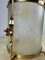 Vintage Italian Glass Hanging Lamp in Golden Metal, 1960s, Set of 2, Image 7