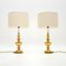 Vintage Brass Table Lamps, 1970, Set of 2 1